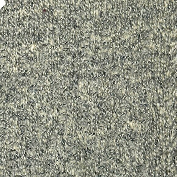 Steve Madden Turtleneck Poncho Sweater Marled Oatmeal OSFM One Size Open Sleeve - Picture 7 of 9